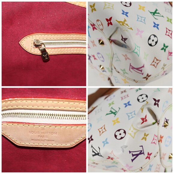 LOUIS VUITTON Monogram Multicolor Annie GM Tote Bag White - Picture 13 of 16